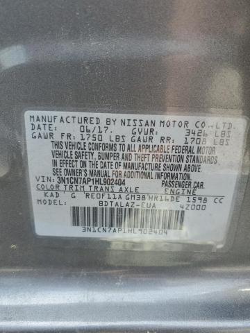 2017 NISSAN VERSA S - 3N1CN7AP1HL902404