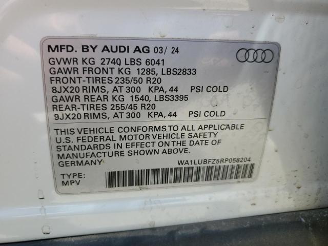 2024 AUDI Q4 E-TRON - WA1LUBFZ5RP058204