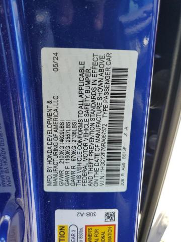 2024 HONDA ACCORD HYB 1HGCY2F76RA067572