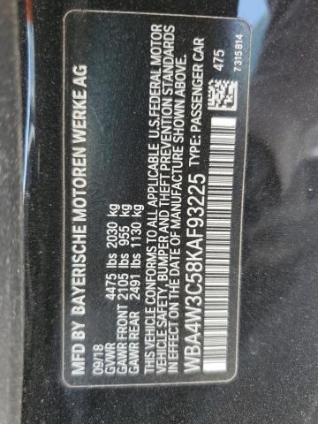 2019 BMW 430I WBA4W3C58KAF93225