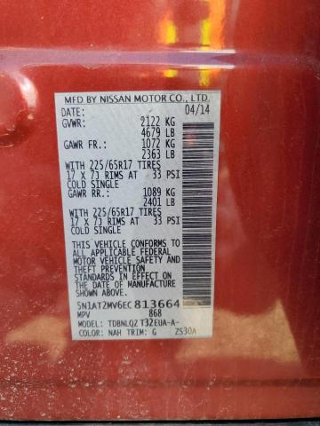 2014 NISSAN ROGUE S - 5N1AT2MV6EC813664