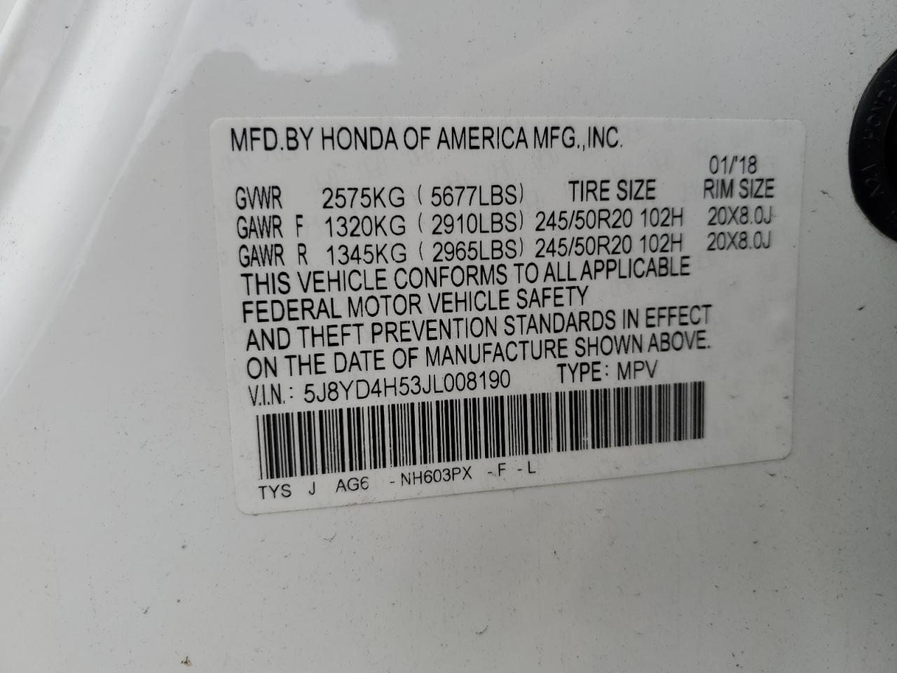 ACURA MDX TECHNOLOGY