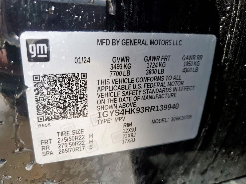 2024 CADILLAC ESCALADE V 1GYS4HK93RR139940