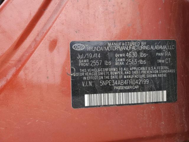 2015 HYUNDAI SONATA SPO 5NPE34AB4FH042199