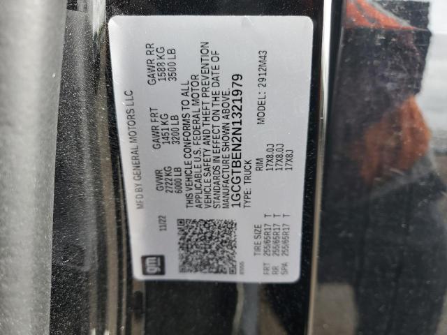 2022 CHEVROLET COLORADO - 1GCGTBEN2N1321979
