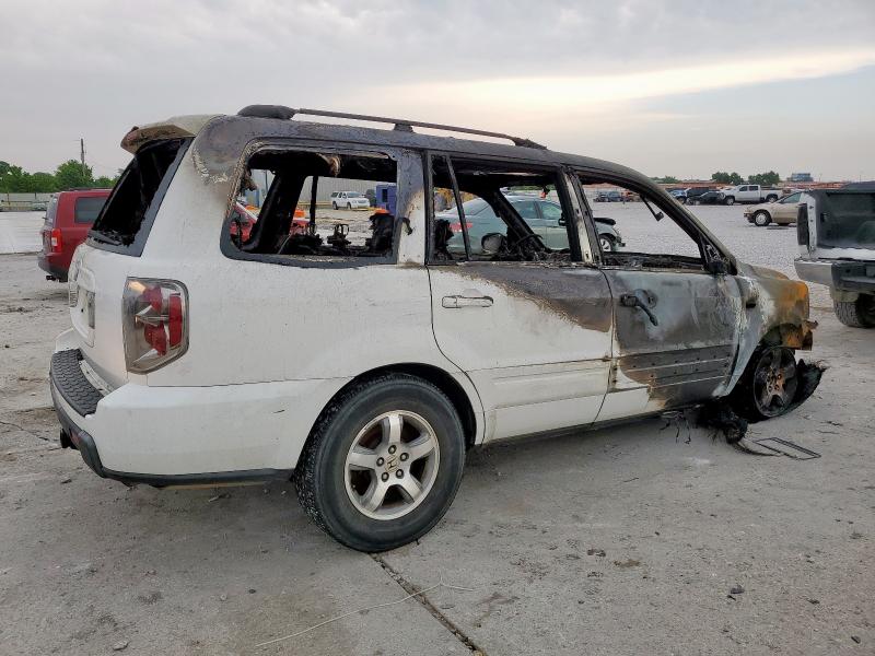 HONDA PILOT EXL 2008 white  gas 5FNYF28558B018097 photo #4