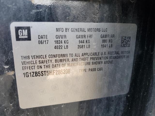 2017 CHEVROLET MALIBU LS 1G1ZB5ST5HF286208