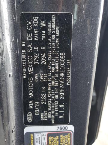 2019 KIA FORTE FE - 3KPF24AD9KE103098