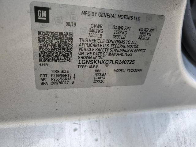 2020 CHEVROLET SUBURBAN K - 1GNSKHKC7LR140725