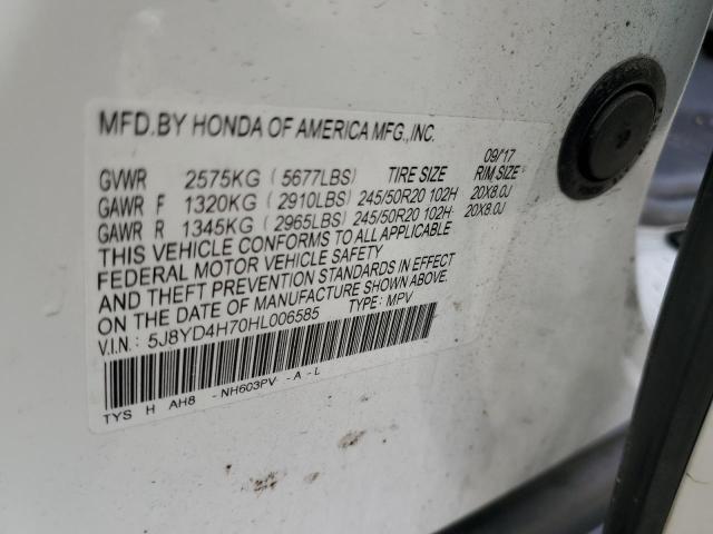 2017 ACURA MDX TECHNO - 5J8YD4H70HL006585
