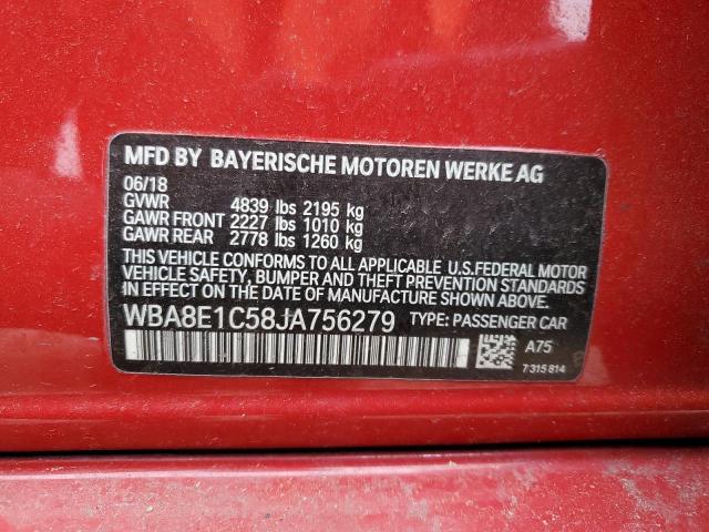 2018 BMW 330E - WBA8E1C58JA756279