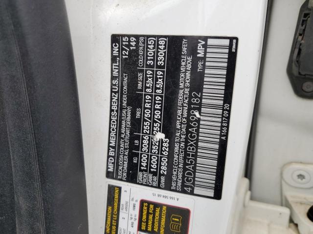2016 MERCEDES-BENZ GLE 350 4M - 4JGDA5HBXGA698182