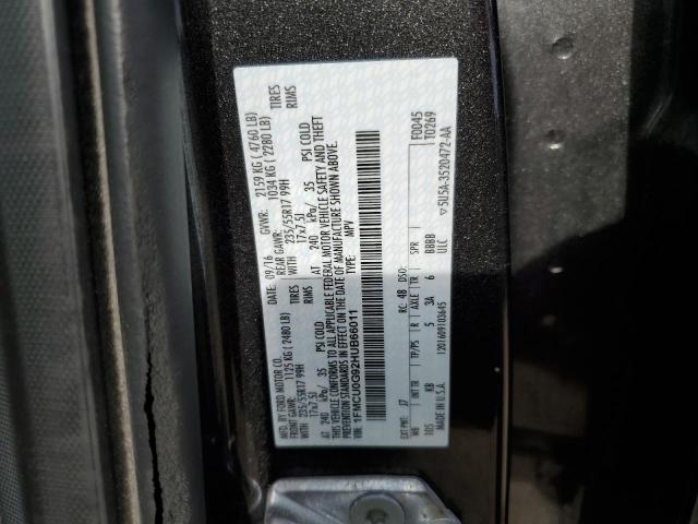 2017 FORD ESCAPE SE - 1FMCU0G92HUB66011