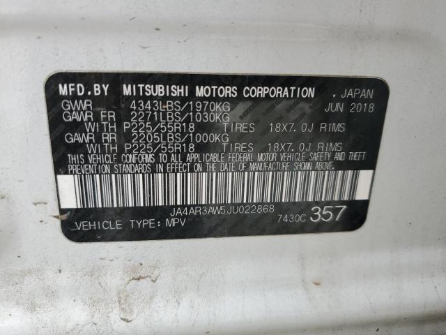 2018 MITSUBISHI OUTLANDER - JA4AR3AW5JU022868