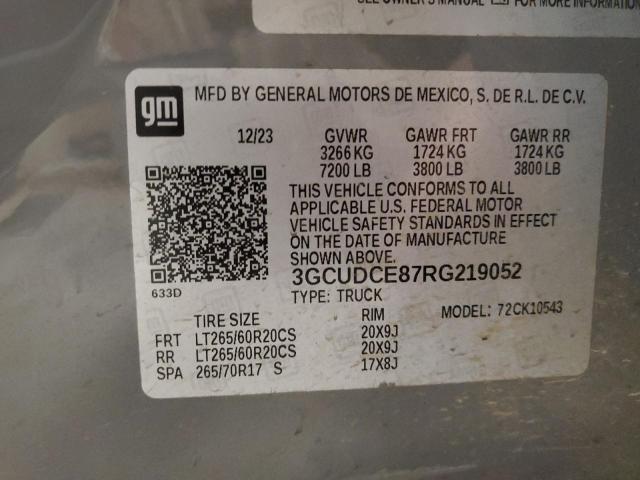 2024 CHEVROLET silverado 3GCUDCE87RG219052