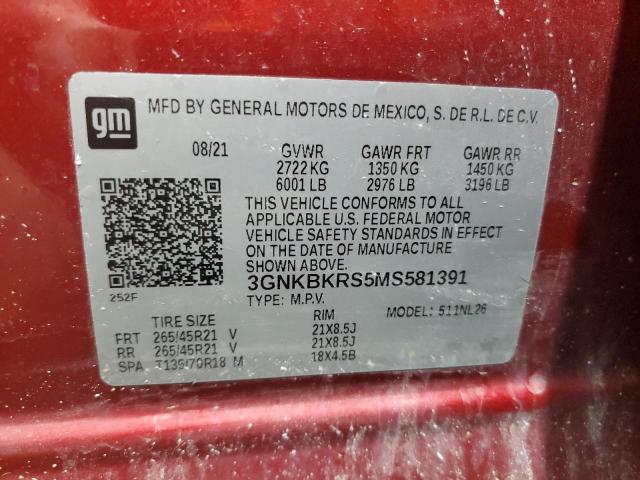 2021 CHEVROLET BLAZER RS - 3GNKBKRS5MS581391