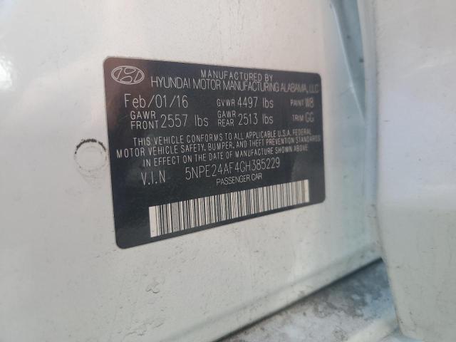 2016 HYUNDAI SONATA SE 5NPE24AF4GH385229