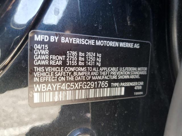 2015 BMW 740 LXI - WBAYF4C5XFG291765