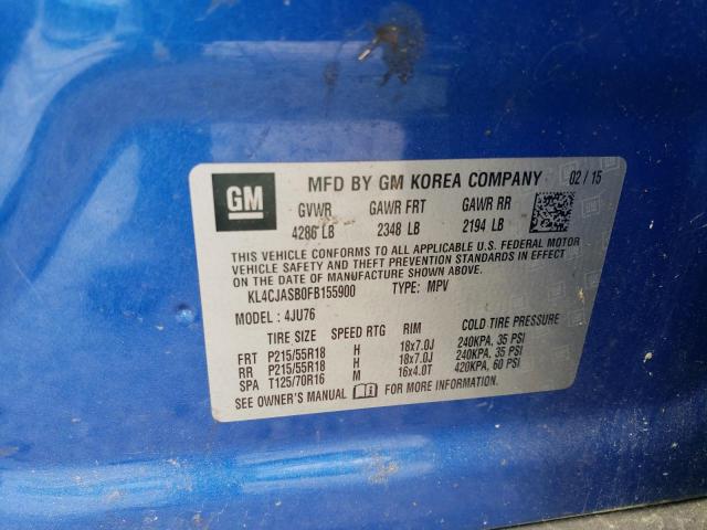 2015 BUICK ENCORE - KL4CJASB0FB155900