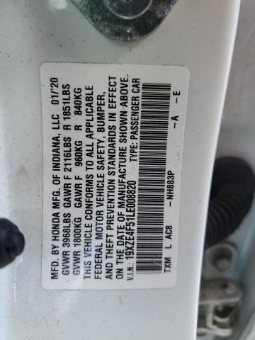 2020 HONDA INSIGHT EX 19XZE4F51LE008820