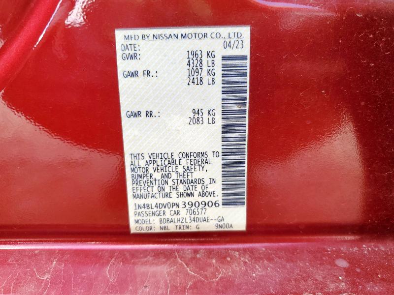 2023 NISSAN ALTIMA SV - 1N4BL4DV0PN390906