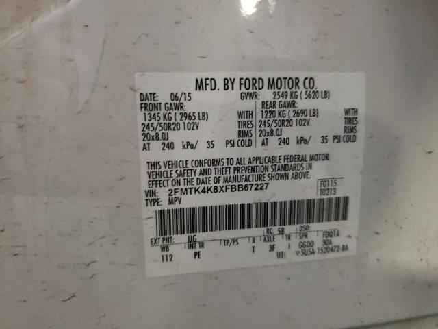 2015 FORD EDGE TITAN 2FMTK4K8XFBB67227