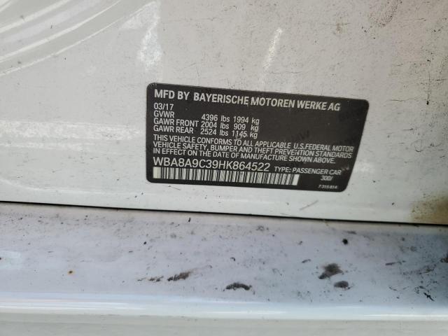 2017 BMW 320 I - WBA8A9C39HK864522