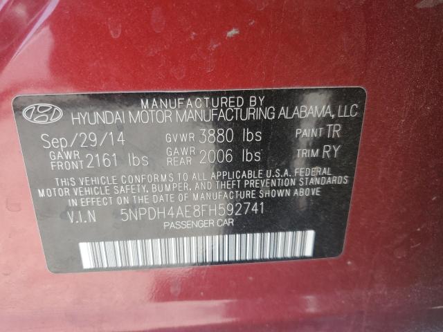 2015 HYUNDAI ELANTRA SE - 5NPDH4AE8FH592741