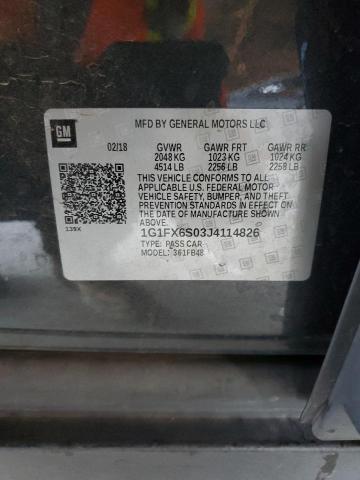 2018 CHEVROLET BOLT EV PR - 1G1FX6S03J4114826