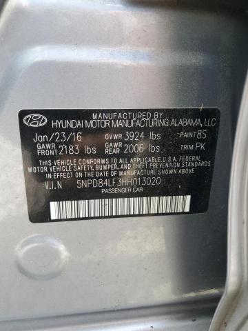 2017 HYUNDAI ELANTRA SE - 5NPD84LF3HH013020