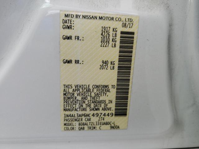 2017 NISSAN ALTIMA 2.5 - 1N4AL3AP6HC497449