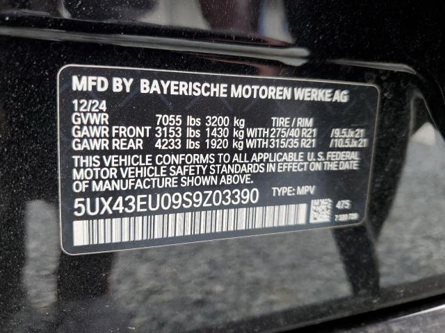 2025 BMW X5 XDRIVE5 5UX43EU09S9Z03390