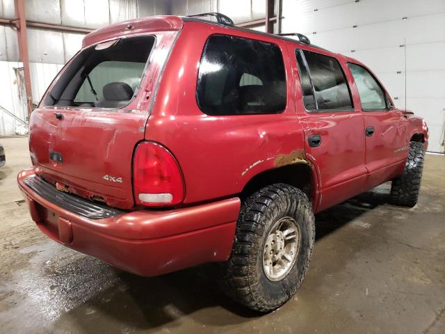 DODGE DURANGO 1999 red 4dr spor gas 1B4HS28Y0XF535448 photo #4