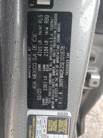 2025 KIA K4 GT LINE 3KPFW4DE2SE101878