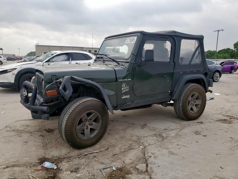 JEEP WRANGLER / 1997 green  gas 1J4FY29P7VP446797 photo #1
