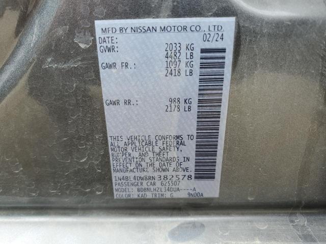 2024 NISSAN ALTIMA SV 1N4BL4DW8RN382578