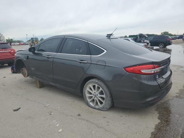 FORD FUSION SE 2017 gray sedan 4d hybrid engine 3FA6P0PUXHR274418 photo #3