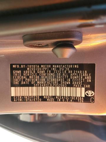 2020 TOYOTA COROLLA SE - 5YFS4RCE3LP052063