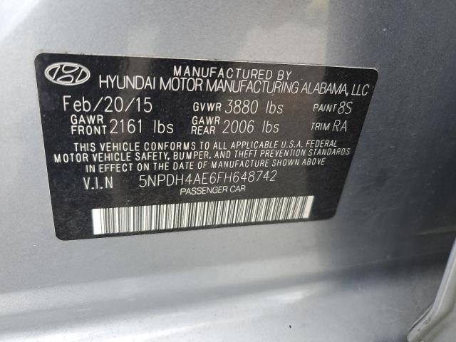 2015 HYUNDAI ELANTRA SE - 5NPDH4AE6FH648742