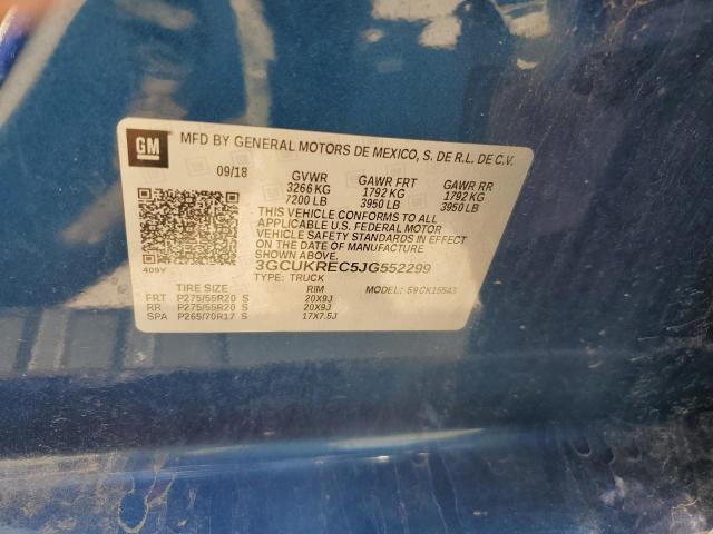 2018 CHEVROLET SILVERADO - 3GCUKREC5JG552299