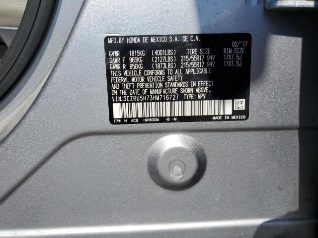 2017 HONDA HR-V EXL - 3CZRU5H73HM716727