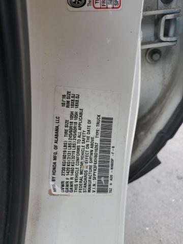 2017 HONDA RIDGELINE 5FPYK3F6XHB016267