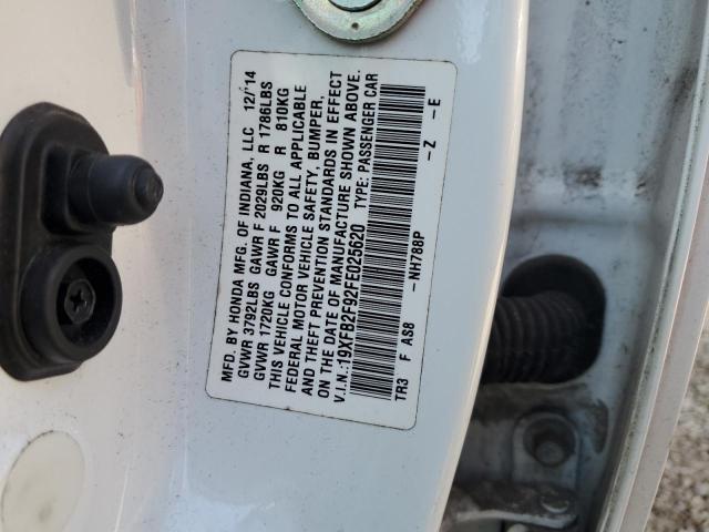 2015 HONDA CIVIC EXL - 19XFB2F92FE025620
