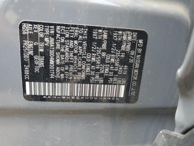 2021 NISSAN ROGUE PLAT JN8AT3DD4MW301744