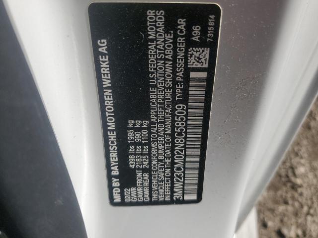 2022 BMW 230I 3MW23CM02N8C58509
