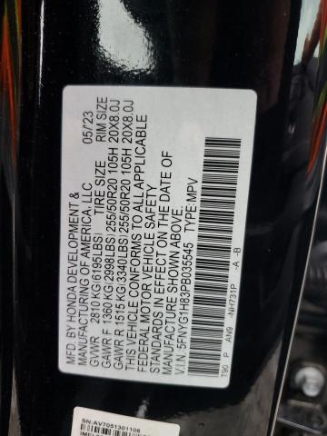 2023 HONDA PILOT ELIT 5FNYG1H83PB035545