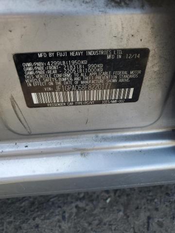 2015 SUBARU IMPREZA PR JF1GPAC68F8220177
