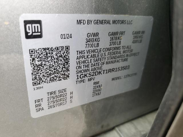 2024 GMC YUKON DENA 1GKS2DKT1RR153503
