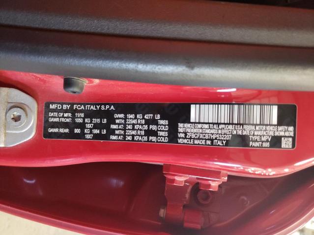 2017 FIAT 500X TREKK ZFBCFXCB7HP532207