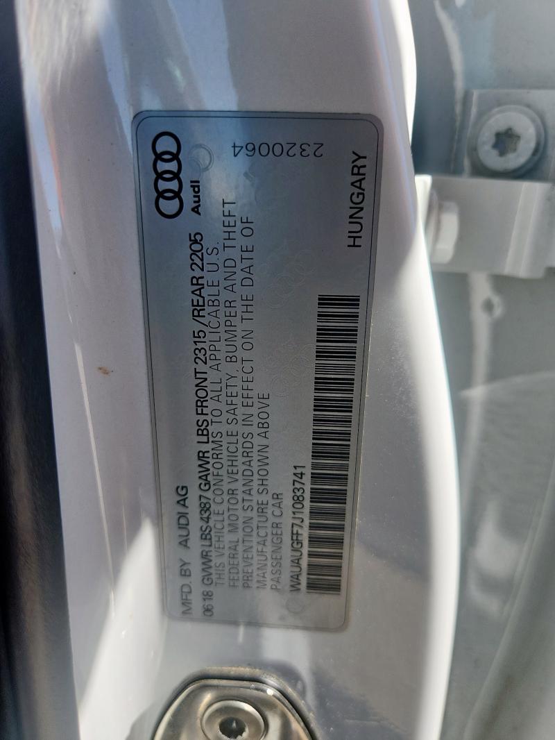 2018 AUDI A3 PREMIUM - WAUAUGFF7J1083741